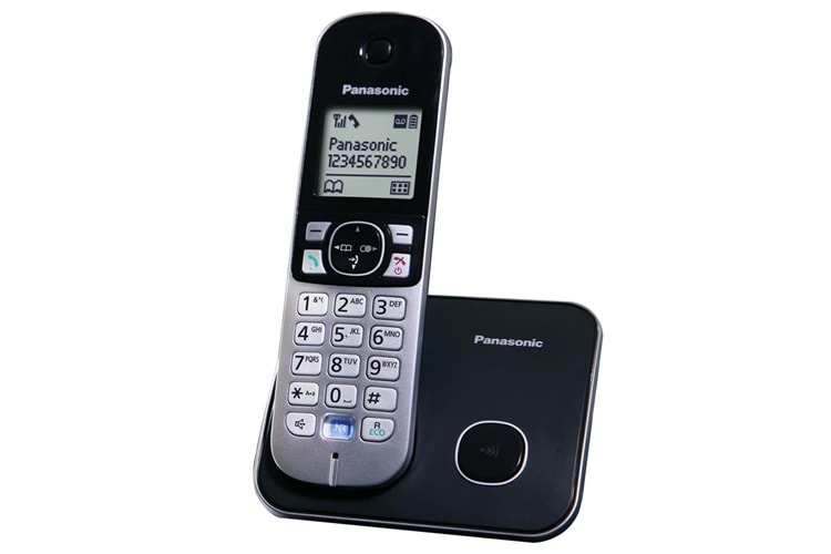 PANASONIC KX-TG6811 TELSİZ TELEFON (Siyah) 18 Saat Konuşma, 170 Saat Bekleme, 120 Kişilik Rehber