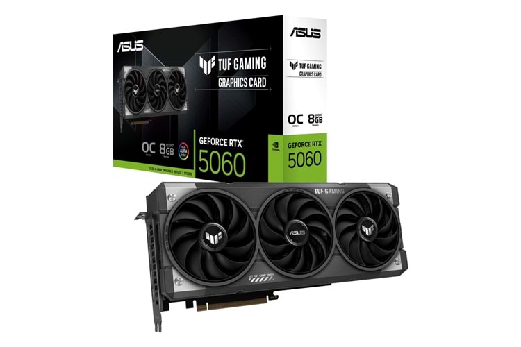 ASUS TUF-RTX5060-O8G-GAMING, 8Gb, 128Bit, GDDR7, 1xHDMI, 3xDP GAMING Ekran Kartı