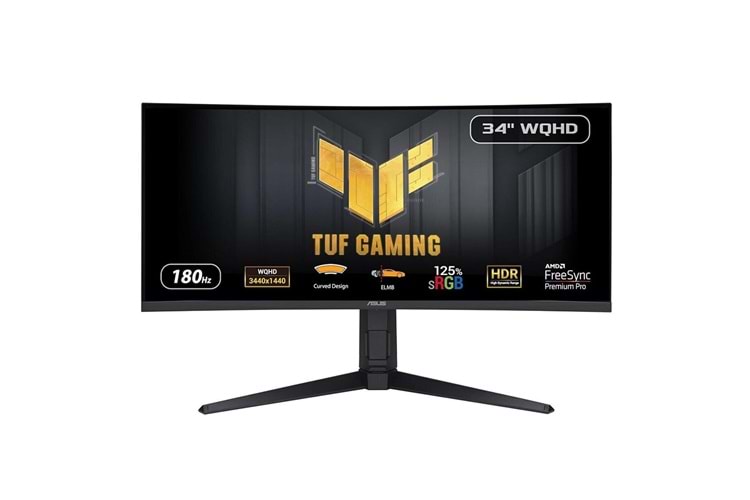 ASUS TUF GAMING VG34VQL3A 34" 1ms, 180Hz, WQHD Curved, 2xDP, 2xHDMI, USB, VA Panel, 1500R, Display HDR 400, GAMING Monitör