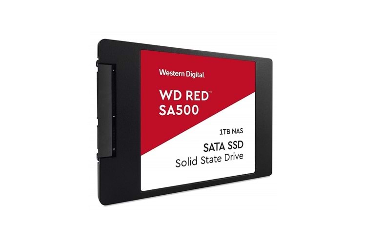 WD Red SA500, WDS100T1R0A, 1TB, 560/530, SERVER ve NAS için Enterprise, 2,5" SATA, SSD