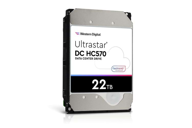 WD ULTRASTAR, WUH722222ALE6L4, 3.5", 22TB, 512Mb, 7200 Rpm, 7/24 Enterprise, DATA CENTER-GÜVENLİK-NAS-SERVER, HDD (DC HC570) (0F48155) (Türkiye Distribütörü Garantili)