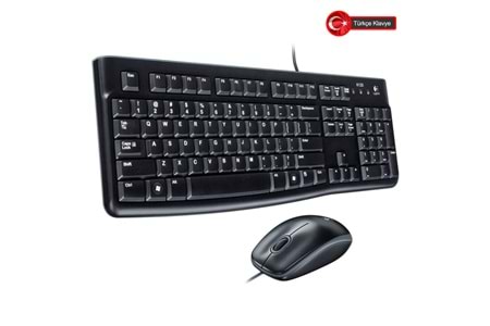 LOGITECH MK120, 920-002560, USB Kablolu, Türkçe Q, Klavye Mouse Set