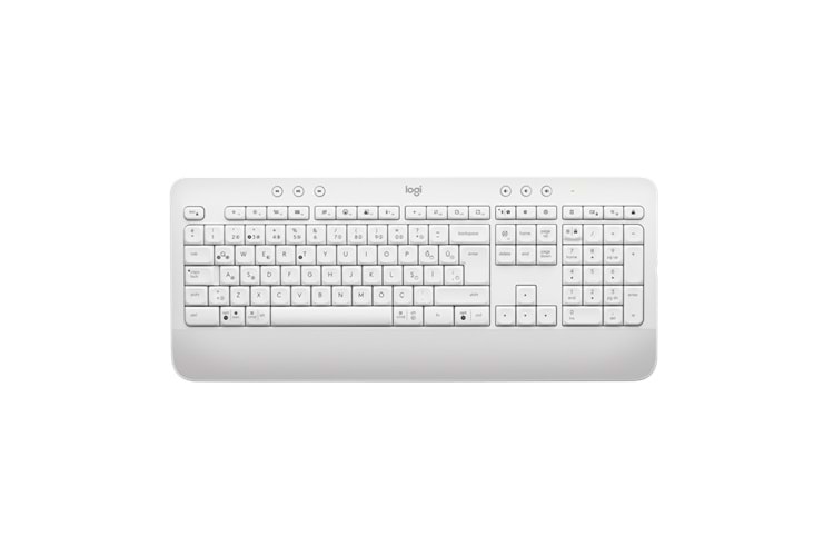 LOGITECH SIGNATURE K650, 920-010973, Beyaz, Bluetooth, Türkçe Q, Multimedya, Sıvı Temasına Dayanıklı, Klavye