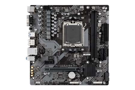 GIGABYTE A620M-S2H, rev.1.2, 6400MHz, 2xDDR5, 1x M.2, D-SUB, HDMI, DP, AM5 Soket Anakart