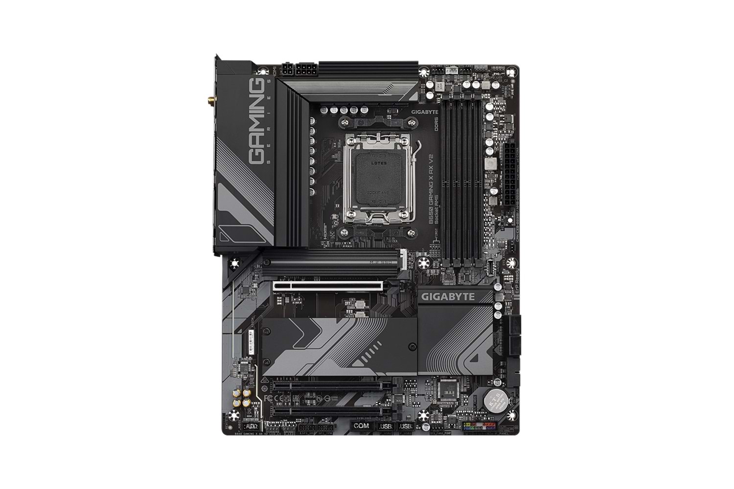 GIGABYTE B650 GAMING X AX V2, 4xDDR5, 3xM.2, DP, HDMI, Type-C, Wi-Fi 6E, Bluetooth v5.3, AM5 Soket GAMING Anakart