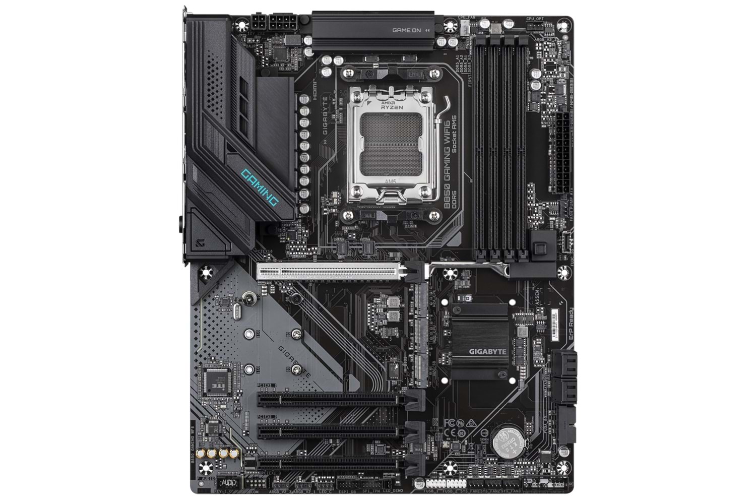 GIGABYTE B850 GAMING WIFI6, 4xDDR5, 3xM.2, DP, HDMI, Type-C, Wi-Fi6E, Bluetooth 5.3, AM5 Soket GAMING Anakart