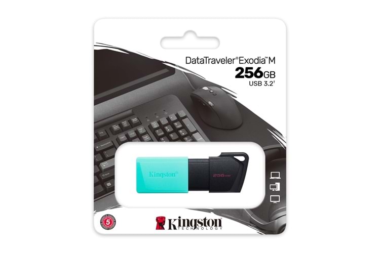 KINGSTON DTXM/256GB USB 3.2 Data Traveler Exodia M Flash Disk (Siyah-Yeşil)