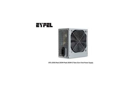 EYFEL EFS-2500, 250W Peak, 12cm Fan, ATX, Power Supply (PSU)