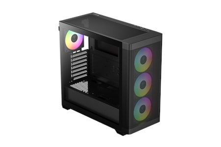 GAMDIAS ATHENA M3, 850W, 80+ Bronze, Tempered Glass, Type-C, Mesh Ön Panel, ARGB, ATX, GAMING KASA