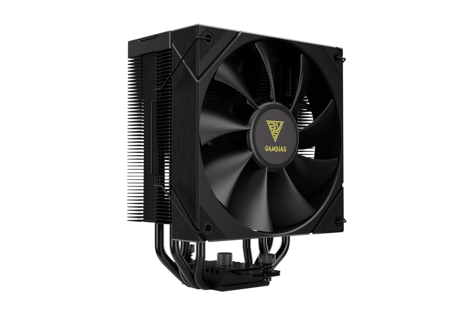 GAMDIAS BOREAS E2-410, Black Edition, 120mm, CPU Kule Tipi Hava Soğutma, Doğrudan Temas Teknolojisine Sahip 4 adet Gelişmiş Bakır Isı Borusu (AMD AM4-AM5 ve INTEL Tüm işlemciler ile uyumlu)