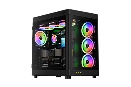 GAMDIAS NESO P1, 850W, 80+Bronze, Tempered Glass, Type-C, ATX, Black Edition, Akvaryum Tipi, GAMING KASA