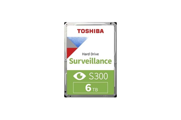 TOSHIBA S300, HDWT860UZSVA, 3.5", 6TB, 256Mb 5400 Rpm, 7/24 Güvenlik HDD