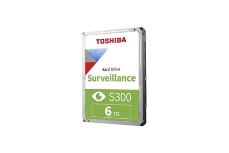 TOSHIBA S300, HDWT860UZSVA, 3.5", 6TB, 256Mb 5400 Rpm, 7/24 Güvenlik HDD