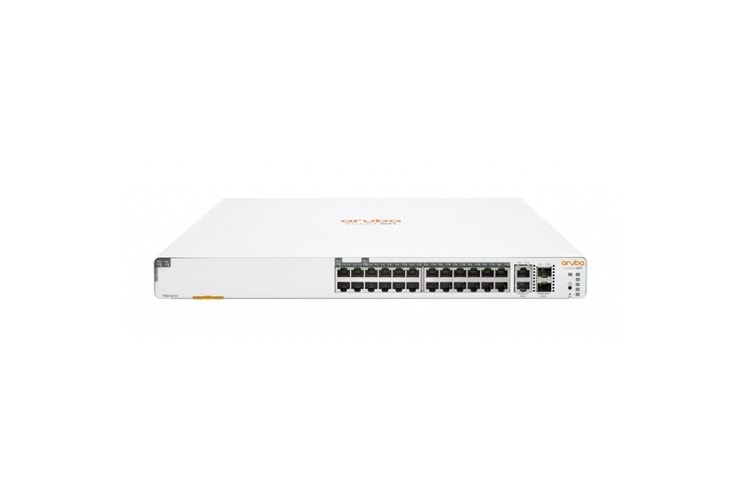 HP Aruba Instant On, JL807A, 1960-24G, 24Port, GigaBit, PoE 370W, 2xGT, 2 Port GigaBit SFP, Yönetliebilir, Rack Mount Switch