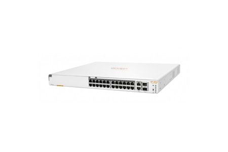 HP Aruba Instant On, JL807A, 1960-24G, 24Port, GigaBit, PoE 370W, 2xGT, 2 Port GigaBit SFP, Yönetliebilir, Rack Mount Switch