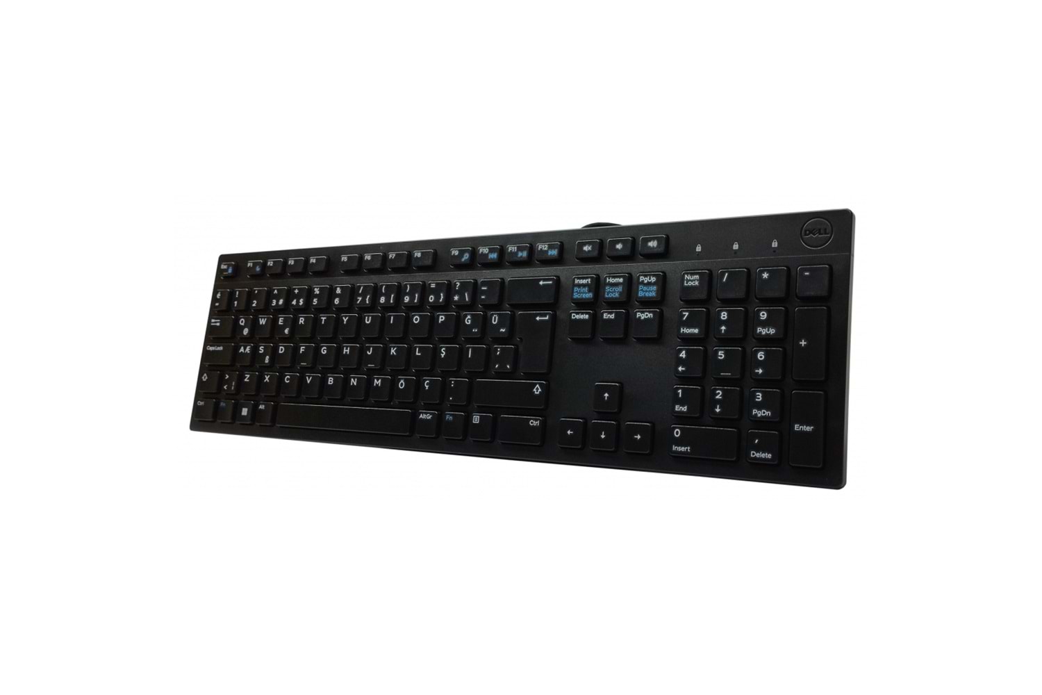 DELL KB216-BK-TUR, Siyah, USB Kablolu, Türkçe Q, Multimedya KLAVYE
