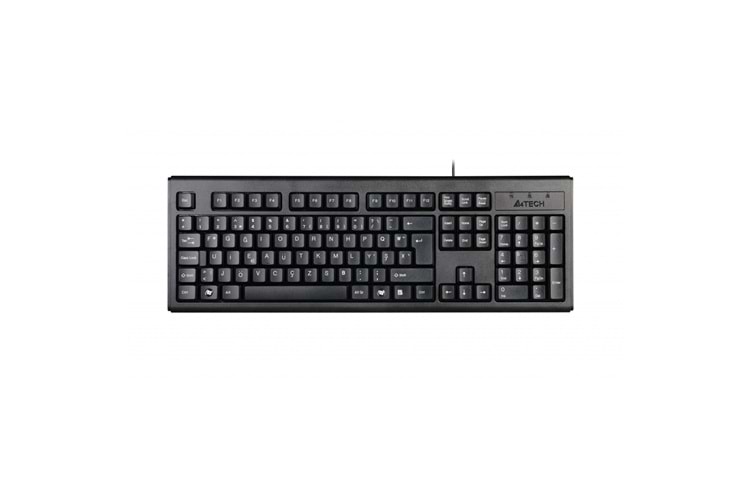 A4 TECH KM-720, Siyah, USB Kablolu, Türkçe F, Multimedya KLAVYE