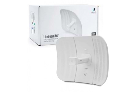 UBIQUITI LBE-M5-23, LiteBeam, 5Ghz, 100Mbps, 23dBi Anten, 5Km Menzil CPE