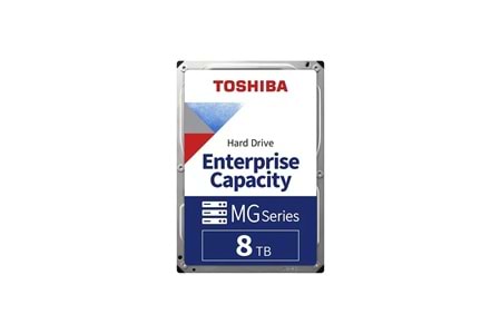 TOSHIBA ENTERPRISE, MG08ADA800E, 3.5", 8TB, 256Mb 7200 Rpm, 7/24 Güvenlik, Data Center, Nas, Server, HDD
