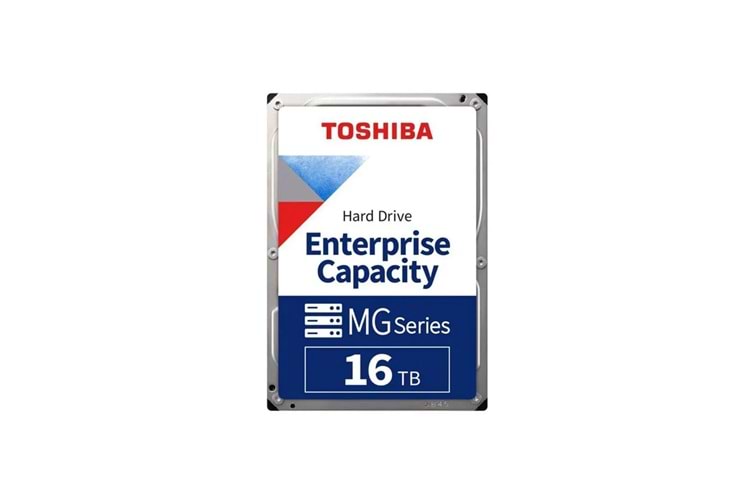 TOSHIBA ENTERPRISE, MG09ACA16TE, 3.5", 16TB, 512Mb 7200 Rpm, 7/24 Güvenlik, Data Center, Nas, Server, HDD