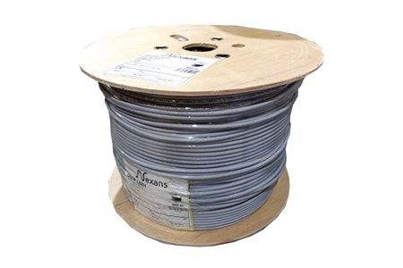NEXANS NEX1611TO5, GRİ, CAT6, 500M, 23AWG (0,58mm), UTP, %100 Bakır, LSZH Halogen Free, Makara, Kablo