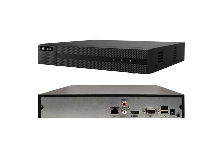 HILOOK NVR-116MH-C, 16Kanal, 8Mpix, H265+, 1 HDD Desteği, 1080P Kayıt, 160Mbps Bant Genişliği, NVR