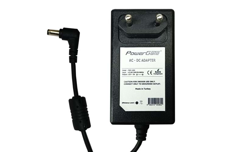 PowerGate PGP-1203, 12V, 3A, DC ADAPTÖR