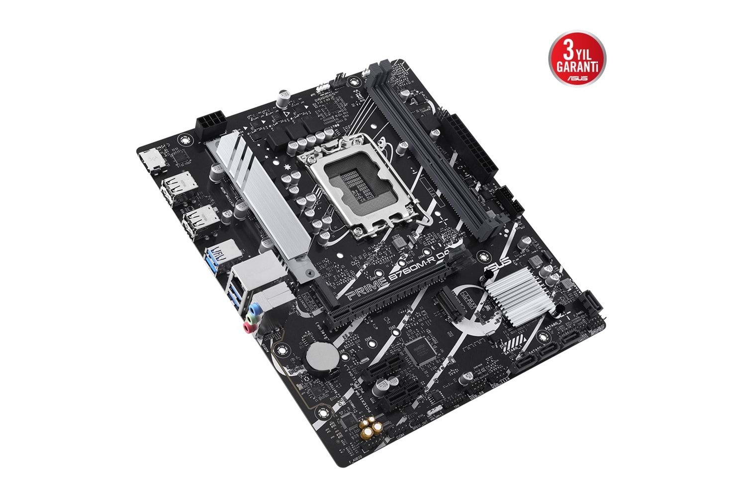 ASUS PRIME B760M-R D4, 2xDDR4, 2x M.2, HDMI, 12-13-14.Nesil, LGA1700 Soket, Anakart