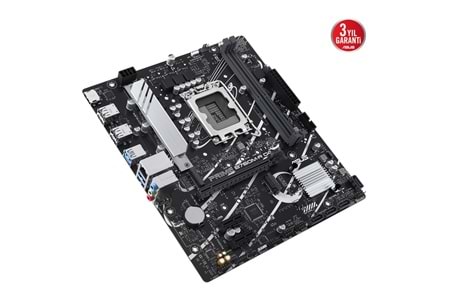 ASUS PRIME B760M-R D4, 2xDDR4, 2x M.2, HDMI, 12-13-14.Nesil, LGA1700 Soket, Anakart
