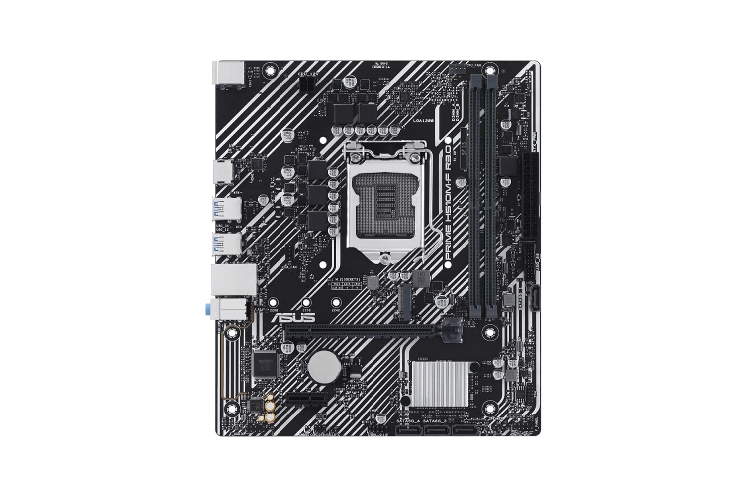 ASUS PRIME H510M-F R3.0-CSM, 2xDDR4, M.2, HDMI, 10-11.Nesil, LGA1200 Soket, Anakart