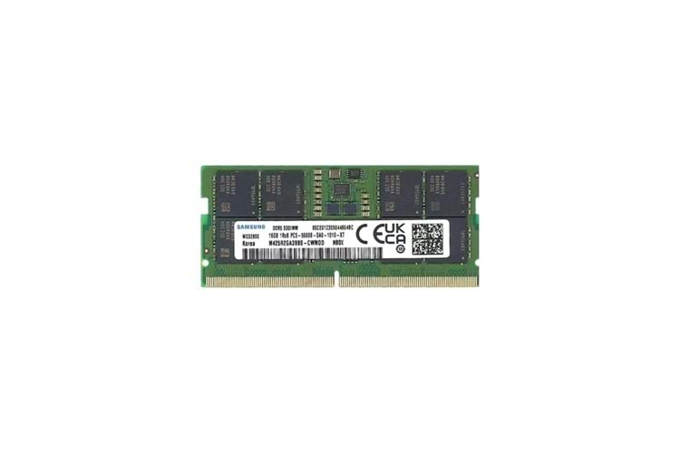 Samsung SAMSO5600/16, 16GB, DDR5, 5600MHz, CL46, 1.1V Notebook Ram (M425R2GA3BB0-CWMOM)