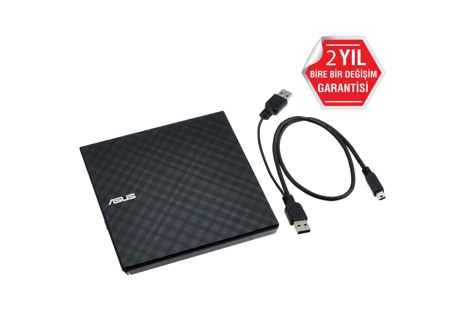 ASUS SDRW-08D2S-U Lite, Usb 2.0, External, Siyah, Slim, Optik Okuyucu/Yazıcı
