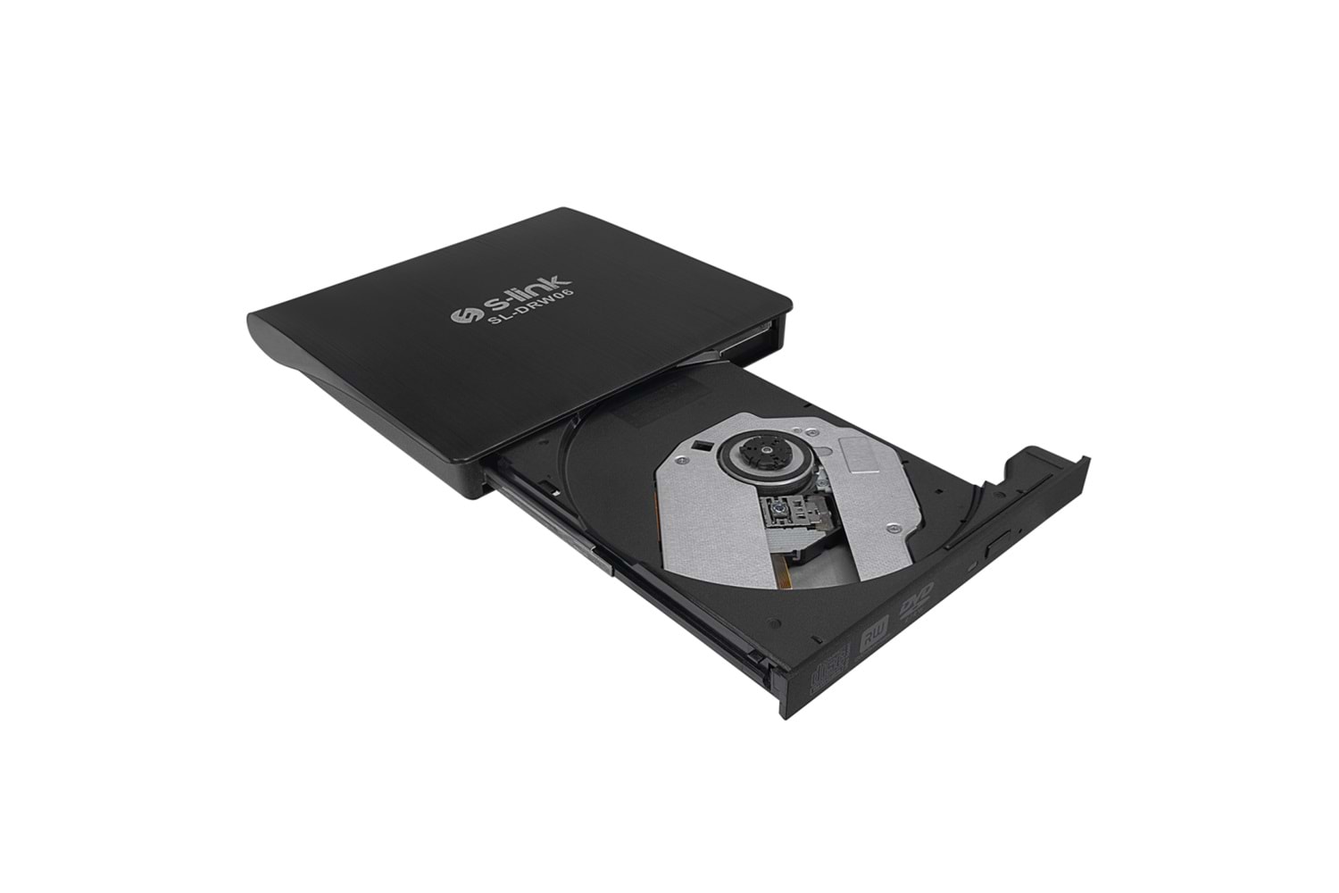 S-LINK SL-DRW06, USB 3.0, External, Siyah, Slim, CD-R/DVD-R/RW Optik Okuyucu/Yazıcı