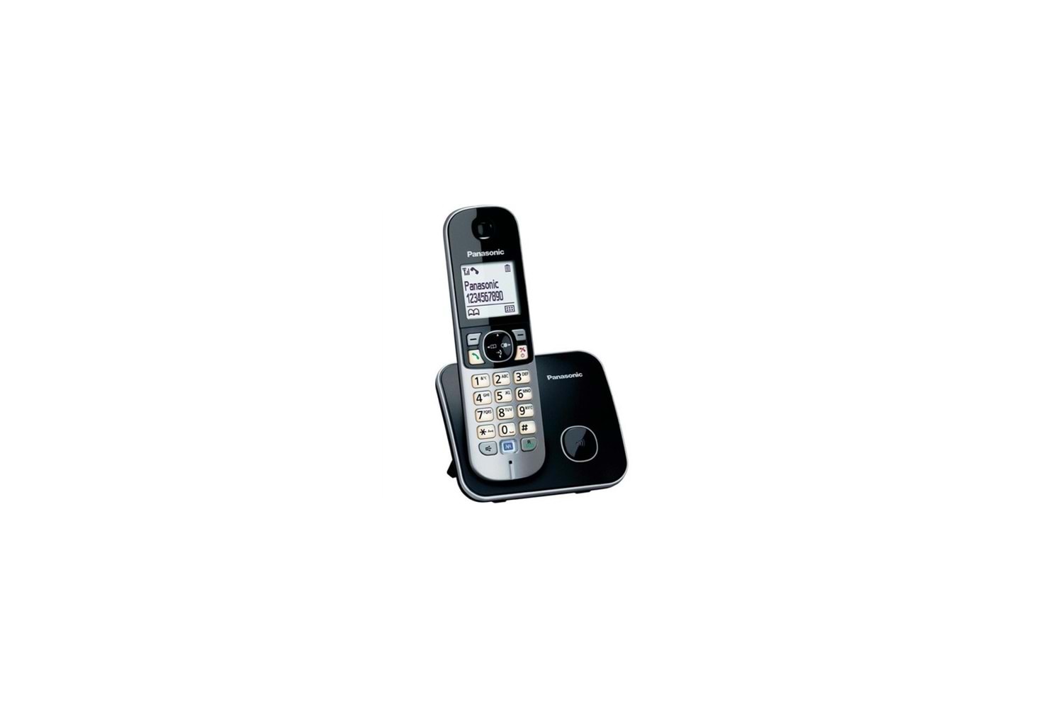 PANASONIC KX-TG6811 TELSİZ TELEFON (Siyah) 18 Saat Konuşma, 170 Saat Bekleme, 120 Kişilik Rehber