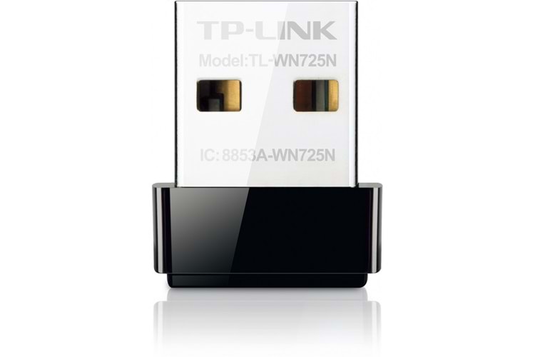 TP-LINK TL-WN725N, 150Mbps, 2.4 Ghz, Dahili Anten, Mini Tasarım, USB2.0, WIRELESS ETHERNET