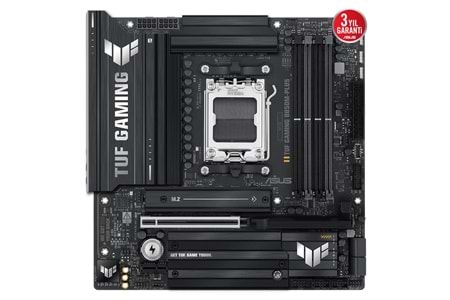 ASUS TUF GAMING B850M-PLUS, 4xDDR5, 3x M.2, HDMI, DP, Type-C, AM5 Soket GAMING Anakart