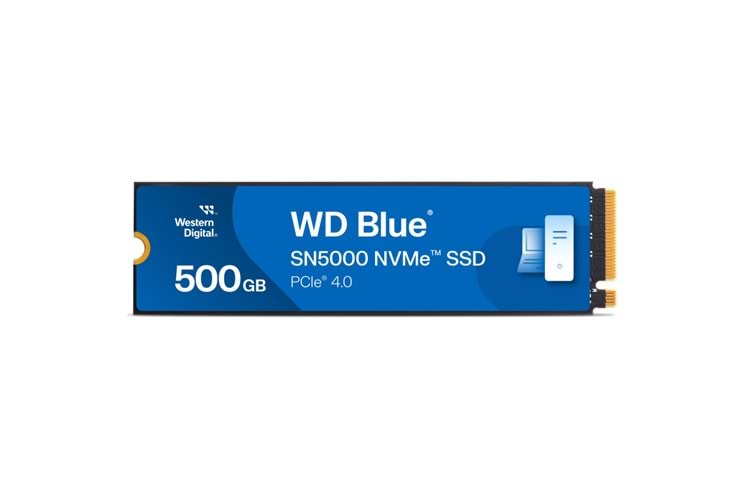 WD Blue SN5000, WDS500G4B0E, 500GB, 5000/4000, Gen4, NVMe PCIe M.2 2280, SSD