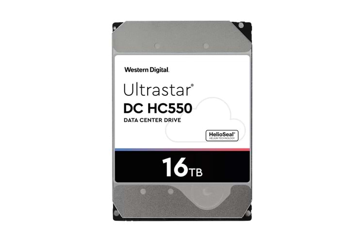 WD ULTRASTAR, WUH721816ALE6L4, 3.5", 16TB, 512Mb, 7200 Rpm, 7/24 Enterprise, DATA CENTER-GÜVENLİK-NAS-SERVER, HDD (DC HC550) (0F38462) (Türkiye Distribütörü Garantili)